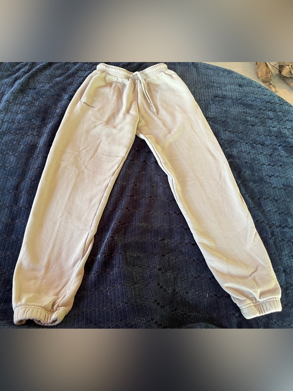 White Fox Drawstring Sweatpants